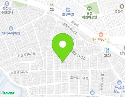 32-6 Solsaem-ro 64na-gil, Gangbuk-gu, Seoul, Republic of Korea Map