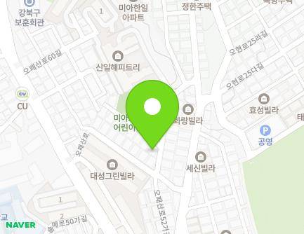 24 Opaesan-ro 52ma-gil, Gangbuk-gu, Seoul, Republic of Korea Map