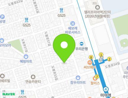 17 Dobong-ro 55-gil, Gangbuk-gu, Seoul, Republic of Korea Map