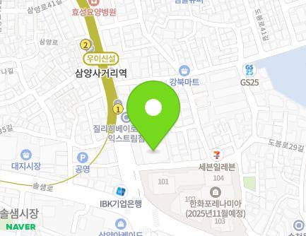 184 Samyang-ro, Gangbuk-gu, Seoul, Republic of Korea Map