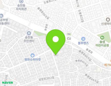 13-5 Solsaem-ro 60-gil, Gangbuk-gu, Seoul, Republic of Korea Map