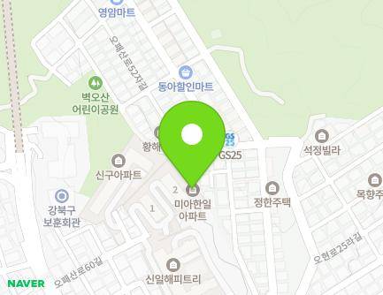 21 Opaesan-ro 60-gil, Gangbuk-gu, Seoul, Republic of Korea Map