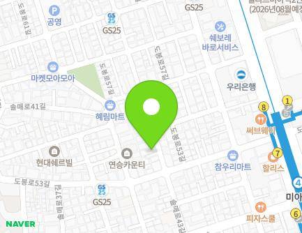 23-1 Solmae-ro 43-gil, Gangbuk-gu, Seoul, Republic of Korea Map