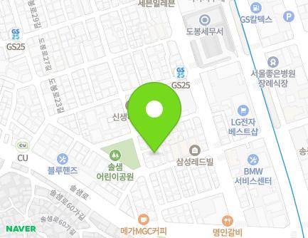 18-4 Solsaem-ro 65-gil, Gangbuk-gu, Seoul, Republic of Korea Map