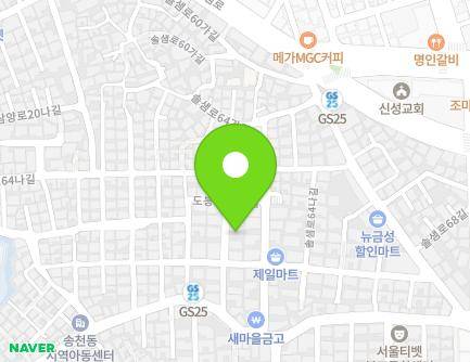 36-6 Solsaem-ro 64da-gil, Gangbuk-gu, Seoul, Republic of Korea Map