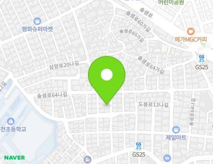 37-6 Solsaem-ro 64na-gil, Gangbuk-gu, Seoul, Republic of Korea Map