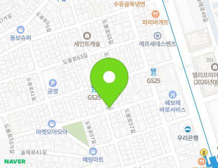 54 Solmae-ro 43-gil, Gangbuk-gu, Seoul, Republic of Korea Map