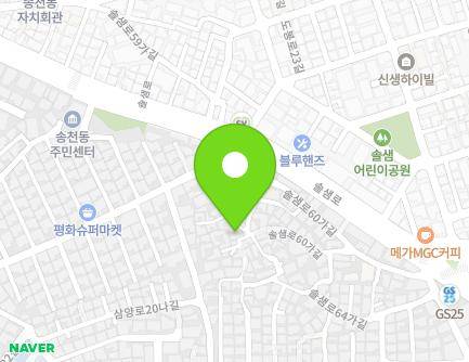 12-2 Solsaem-ro 60na-gil, Gangbuk-gu, Seoul, Republic of Korea Map