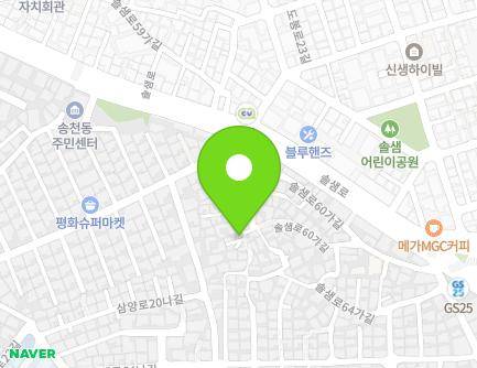 12-4 Solsaem-ro 60na-gil, Gangbuk-gu, Seoul, Republic of Korea Map