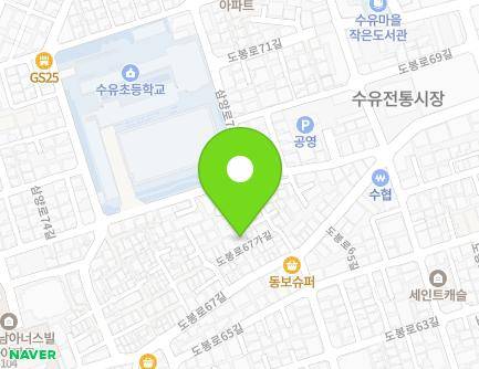 3-6 Dobong-ro 67ga-gil, Gangbuk-gu, Seoul, Republic of Korea Map