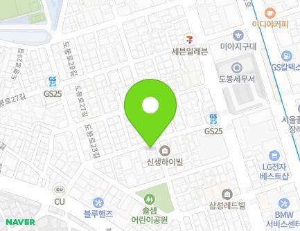 33 Solsaem-ro 65-gil, Gangbuk-gu, Seoul, Republic of Korea Map