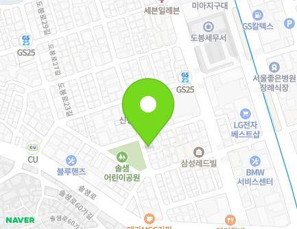 22 Solsaem-ro 65-gil, Gangbuk-gu, Seoul, Republic of Korea Map