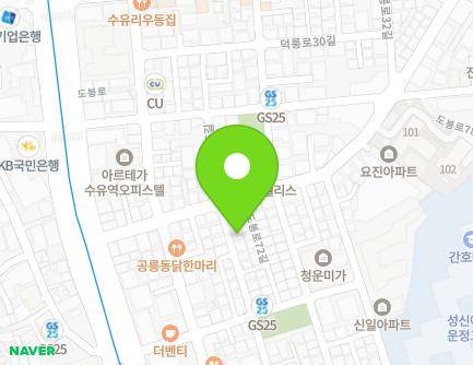 19-16 Dobong-ro 72-gil, Gangbuk-gu, Seoul, Republic of Korea Map