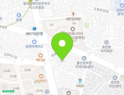 12-6 Samyang-ro 30-gil, Gangbuk-gu, Seoul, Republic of Korea Map