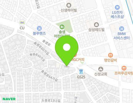 38 Solsaem-ro 60ga-gil, Gangbuk-gu, Seoul, Republic of Korea Map