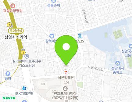 21-3 Samyang-ro 38na-gil, Gangbuk-gu, Seoul, Republic of Korea Map