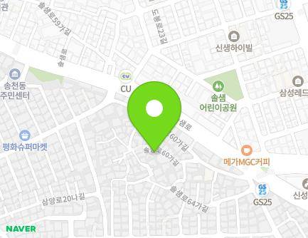 28-11 Solsaem-ro 60ga-gil, Gangbuk-gu, Seoul, Republic of Korea Map