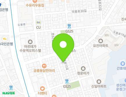 23-13 Dobong-ro 72-gil, Gangbuk-gu, Seoul, Republic of Korea Map