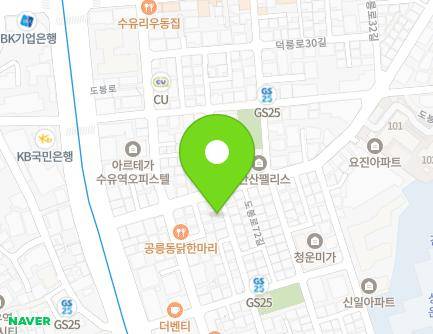 19-17 Dobong-ro 72-gil, Gangbuk-gu, Seoul, Republic of Korea Map