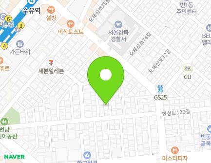 18-5 Opaesan-ro 67-gil, Gangbuk-gu, Seoul, Republic of Korea Map