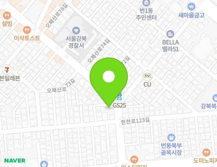 389-1 Opaesan-ro, Gangbuk-gu, Seoul, Republic of Korea Map