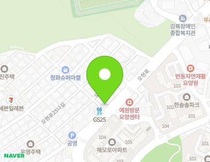 167 Ohyeon-ro, Gangbuk-gu, Seoul, Republic of Korea Map