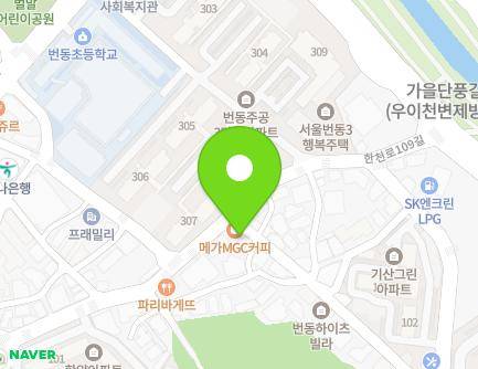 4 Hancheon-ro 109ga-gil, Gangbuk-gu, Seoul, Republic of Korea Map