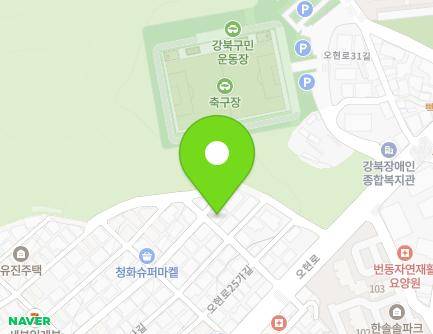 18 Ohyeon-ro 25-gil, Gangbuk-gu, Seoul, Republic of Korea Map