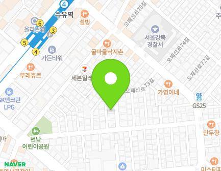 22 Opaesan-ro 77ga-gil, Gangbuk-gu, Seoul, Republic of Korea Map