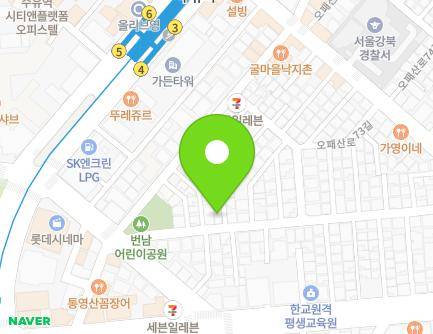 46 Opaesan-ro 67-gil, Gangbuk-gu, Seoul, Republic of Korea Map