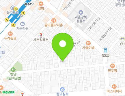 25 Opaesan-ro 77ga-gil, Gangbuk-gu, Seoul, Republic of Korea Map