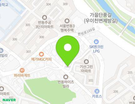 19 Hancheon-ro 109ga-gil, Gangbuk-gu, Seoul, Republic of Korea Map