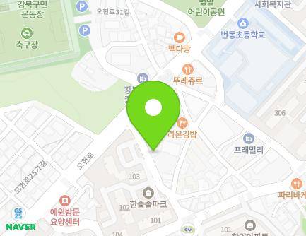 11 Ohyeon-ro 28-gil, Gangbuk-gu, Seoul, Republic of Korea Map