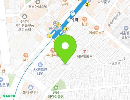 32 Opaesan-ro 77-gil, Gangbuk-gu, Seoul, Republic of Korea Map