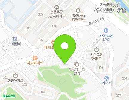 57-58 Hancheon-ro 109-gil, Gangbuk-gu, Seoul, Republic of Korea Map