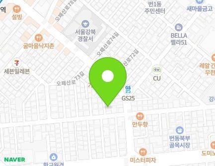 6-4 Opaesan-ro 67-gil, Gangbuk-gu, Seoul, Republic of Korea Map