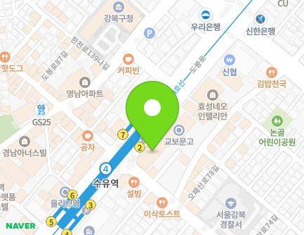 342 Dobong-ro, Gangbuk-gu, Seoul, Republic of Korea Map