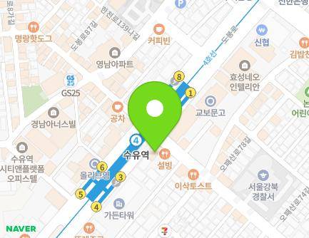 336 Dobong-ro, Gangbuk-gu, Seoul, Republic of Korea Map