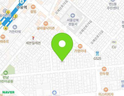 22-8 Opaesan-ro 67-gil, Gangbuk-gu, Seoul, Republic of Korea Map