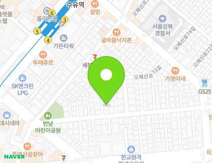 38-4 Opaesan-ro 67-gil, Gangbuk-gu, Seoul, Republic of Korea Map