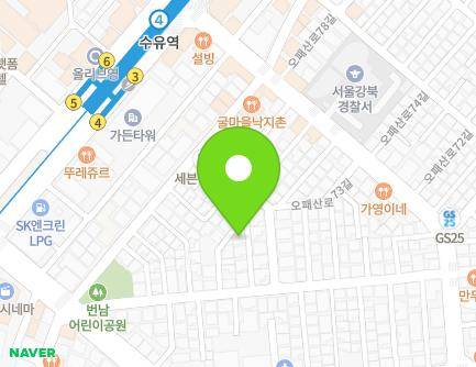 32-11 Opaesan-ro 67-gil, Gangbuk-gu, Seoul, Republic of Korea Map