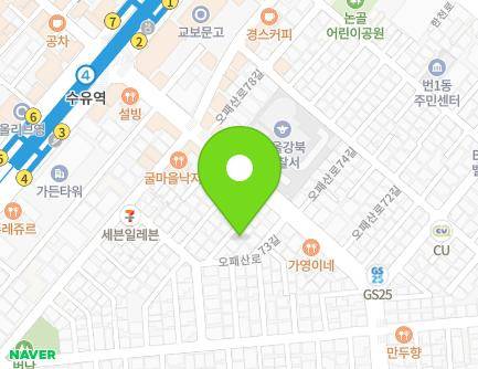 401-7 Opaesan-ro, Gangbuk-gu, Seoul, Republic of Korea Map