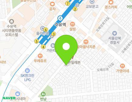 23 Opaesan-ro 77-gil, Gangbuk-gu, Seoul, Republic of Korea Map