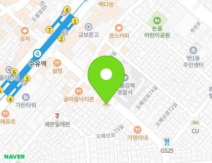 405 Opaesan-ro, Gangbuk-gu, Seoul, Republic of Korea Map