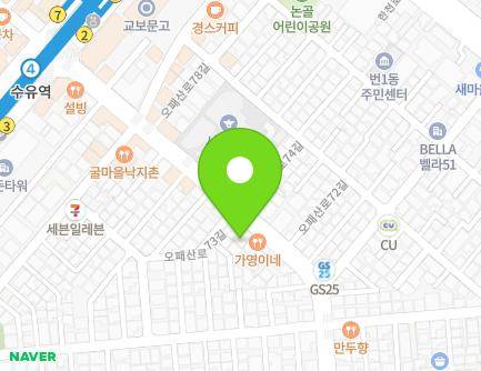 397-1 Opaesan-ro, Gangbuk-gu, Seoul, Republic of Korea Map