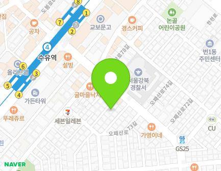 405-7 Opaesan-ro, Gangbuk-gu, Seoul, Republic of Korea Map