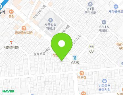 389-8 Opaesan-ro, Gangbuk-gu, Seoul, Republic of Korea Map