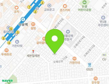 401-10 Opaesan-ro, Gangbuk-gu, Seoul, Republic of Korea Map