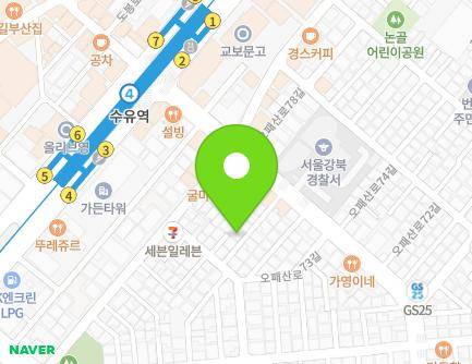 405-12 Opaesan-ro, Gangbuk-gu, Seoul, Republic of Korea Map