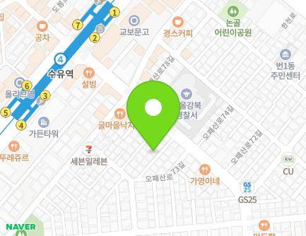 401-8 Opaesan-ro, Gangbuk-gu, Seoul, Republic of Korea Map